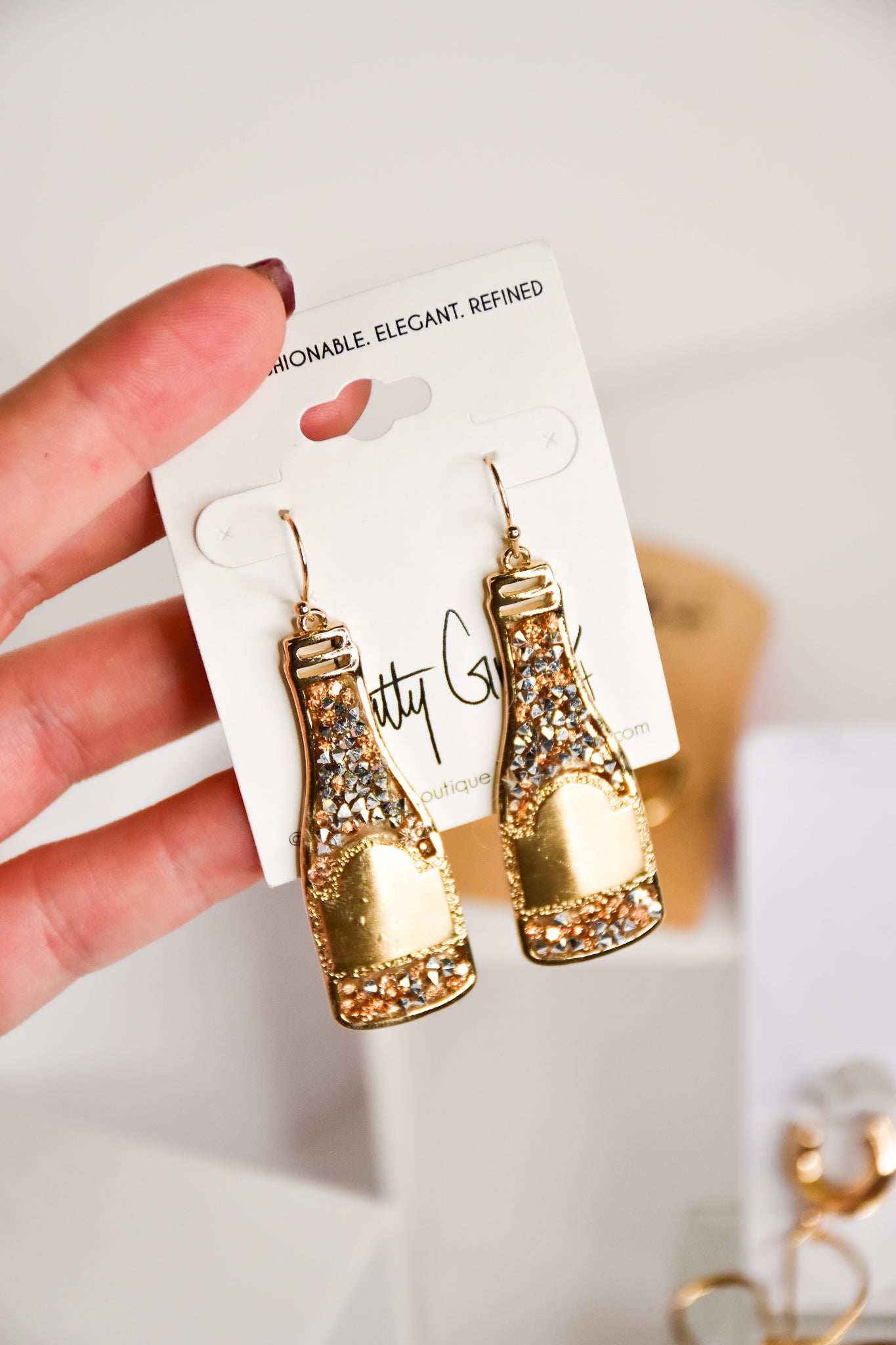 Poppin' Bottles Champagne Bottle Earrings