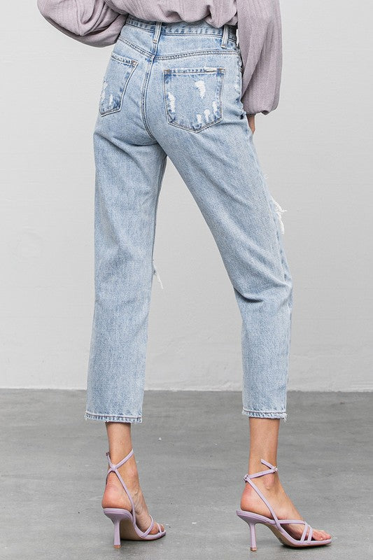 HIGH RISE GIRLFRIEND JEANS