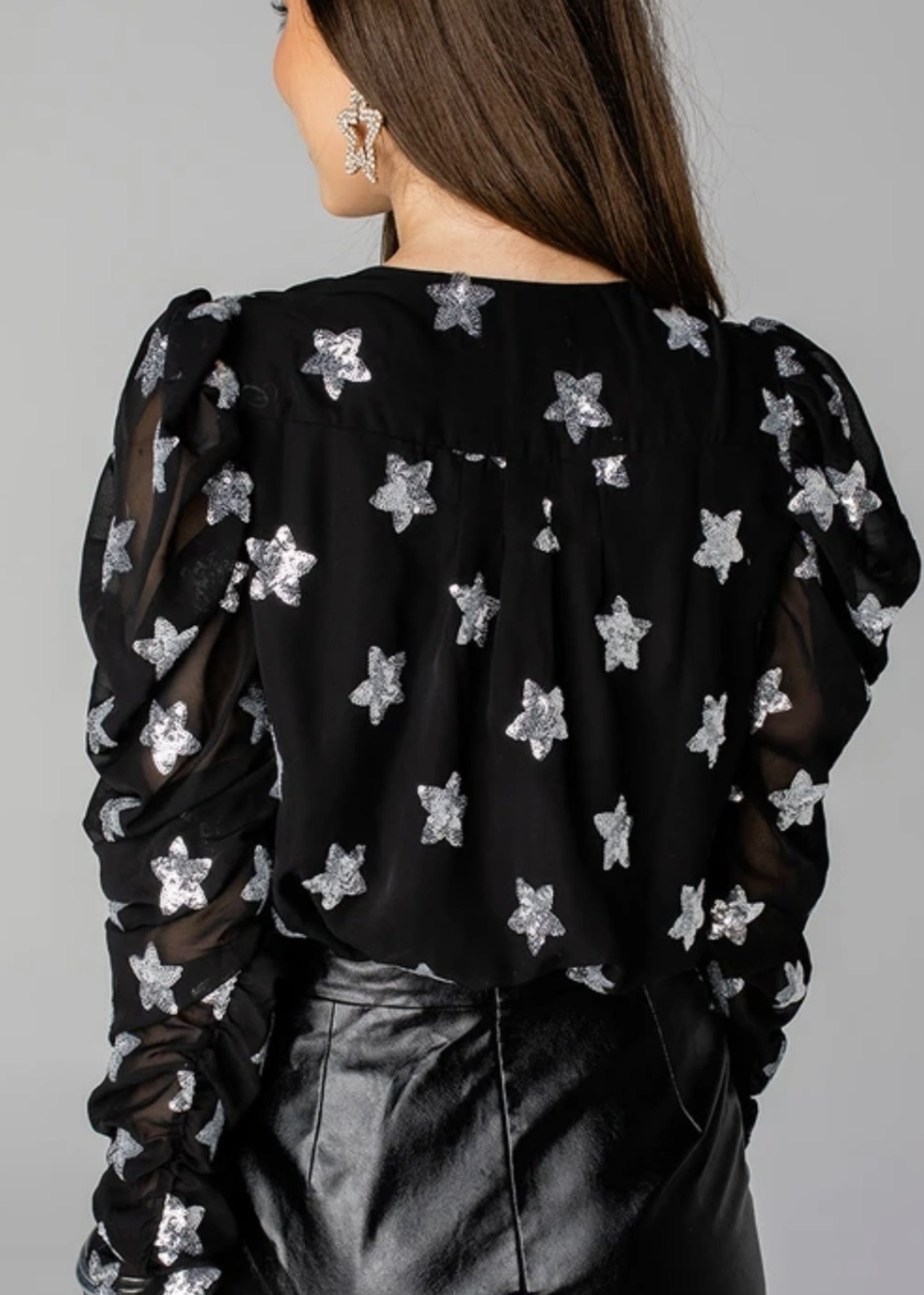 Joan Sequin Star Bodysuit